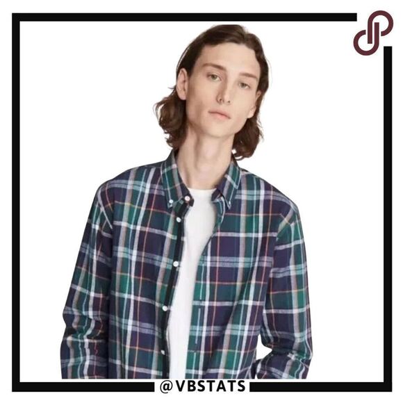 rag & bone Fit 2 Men's Linen Blend Japanese Flannel Button-Down Shirt in Size XS